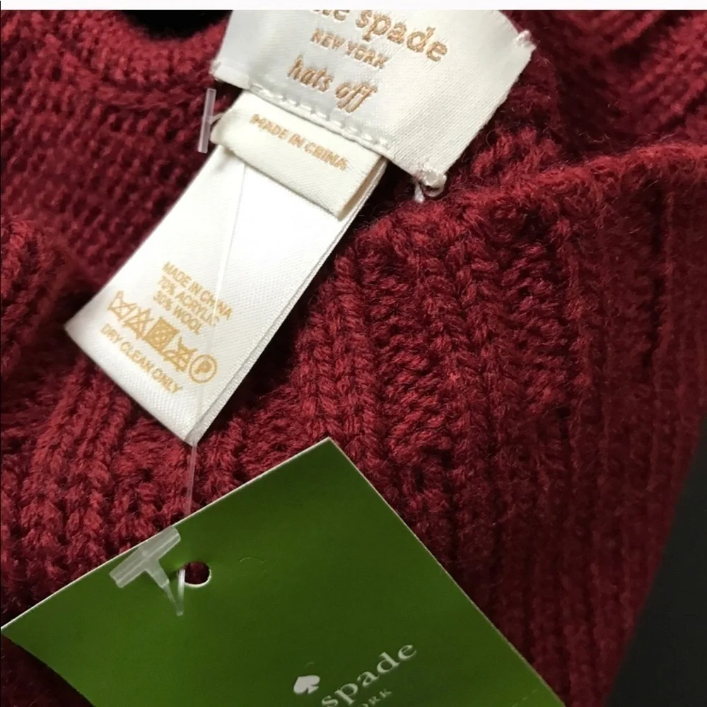 kate spade gathered knit beanie